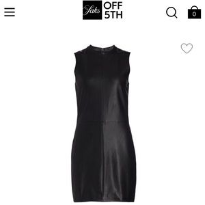 Rag & Bone Desta Faux Leather Shift Minidress, Nwot,
